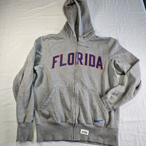 Nike Florida Gators Grey Full Zip Hoodie Sweatshirt Men's Size M